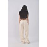 (M) 【智恩私服】net高腰質感棉質杏色長褲二手衣, , large
