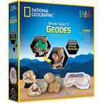 NATIONAL GEOGRAPHIC 國家地理 發現水晶寶藏(敲開原石發現水晶)-5入原石, , large