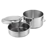 PERFECT 理想牌 極緻316不鏽鋼雙層圓形便當盒 12cm-Leidea樂德兒, , large