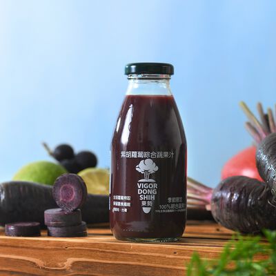 活力東勢紫胡蘿蔔綜合蔬果汁(每瓶290ml)