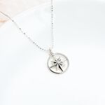 【Angel & Me】幸運 北極星 八芒星 (大) Star s925 純銀項鍊 情人節 聖誕節禮物, , large