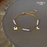 【Gulicc】古莉可 手鍊  ins風復古雙層珍珠手鍊, , large
