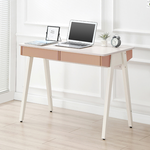 【AOTTO】北歐風莫蘭迪雙抽辦公桌-100cm((FT-504P), , large