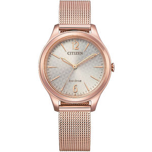 CITIZEN 星辰 光動能時尚米蘭帶女錶-32mm EM0508-80X