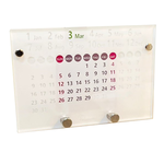 [生活裡的笑容設計股份有限公司]O'day分得出週六日‧萬年桌曆 | 手機支架款 -白色周日起始款, , large