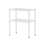【Y HOUSE】60x45x75cm Lightweight Two-layer Iron Rack Iron Rack Shelf-Painted White, , large