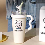 BEDDY BEAR 杯具熊 巨巨保溫杯 海量系列900ml帶柄吸管杯 茶水分離DOG, , large