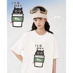JZ TEE Black Cat - I'm Fine Graphic Tee, , large