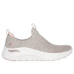 Kixpress-Skechers Arch Fit 2.0 女 運動休閒鞋 舒適 百搭 米 粉紅 [150321TPPK], , large
