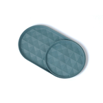 re-ing Bamboo Fiber Plates-Long plate&Round plate-Teal, , large