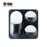 【O-Life】Magnetic wall-mounted storage box-C style black, , large