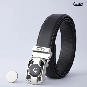 Green Golf Belt PU Black