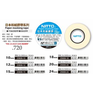 NITTO  日本和紙膠帶(多款)10mm