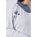 (XL) s d g連帽灰色長袖上衣二手衣, , large