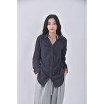 (M) beaumont carr棉質純棉格紋綠色襯衫上衣二手衣, , large