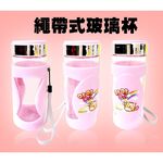 金德恩 GS MALL 台灣製造 一組2入 400cc 咕咕貓玻璃水杯 咕咕貓水瓶 玻璃水杯 馬克杯 玻璃水壺 冷水壺 隨身杯, , large