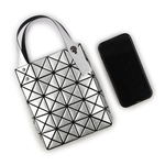 ISSEY MIYAKE BAO BAO 5X4 立體金屬色迷你方盒手提包/銀色, , large