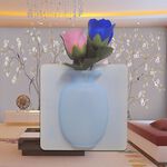 金德恩 GS MALL 魔術矽膠花瓶 貼式花瓶 花瓶 創意花瓶 壁貼式花瓶 盆栽花瓶 花器 魔術花瓶 矽膠花瓶 壁貼式 創意花瓶, , large