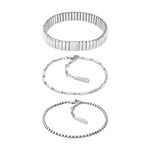 Calvin Klein CK Stacked 3件手鍊組-銀色 禮物 送禮(35000837), , large