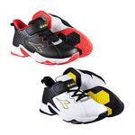 DIADORA迪亞多那 大童專業籃球鞋 童運動鞋 童鞋 寬楦 透氣 保護後跟 吸震 減壓 健康鞋墊 防滑 黑紅 白黑, , large