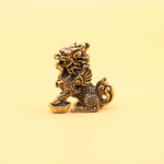 Good Feng Shui & Fortune-Enhancing 【Brass-Cast Yuanbao & Qilin Pair】Attract Wealth, Bring Luck, Ward Off Misfortune. Perfect for Store or Office Decor, Gift or Personal Use, Promotes Prosperity and Abundance, , large