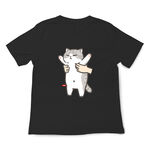 JZ TEE Shiba Inu & Cat - Fly High Graphic Tee, , large