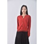 (S) esprit質感羊毛紅色外套二手衣, , large