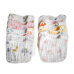 [Kaimei Cotton Industry] 5 in the group, random and excellent, children's pure cotton 8-layer gauze U-shaped bibs, multiple styles, men and women., , large
