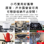 [日日好物]日本Pearl Life-五德鐵製瓦斯爐架廚房小型鍋壺專用縮口防滑輔助支架14cm圓形HB-5001黑色1入/盒(戶外露營卡式爐適用), , large
