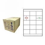 【鶴屋】A4電腦標籤 50.8x70mm 直角 15格 1000張入 / 箱(L5170 LX), , large