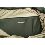 BURBERRY Rucksack 白色方形標誌中型軍旅後背包/暗土色, , large