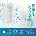 【雙手萬能】防水塑鋼單門浴櫃 加大款 (直送 吊櫃 收納櫃 置物櫃), , large
