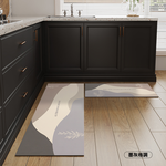 Buy big and get small new technology instant water-absorbent and oil-proof leather soft floor mat, , large