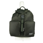 BURBERRY Rucksack 白色方形標誌中型軍旅後背包/暗土色, , large