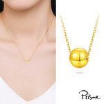 【Prisme Gold】黃金項鍊 5mm圓珠 金珠 鍊墜項鍊 (金重：約0.05錢±0.02), , large