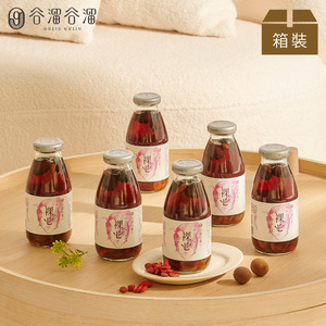 【谷溜谷溜】裸心六入桂圓紅棗無禮盒裝X3(295ml*18瓶)