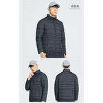 [TECTOP探拓戶外]1235205男款立領輕薄羽絨外套～高質感、高CP值、附U型枕收納袋、純正白鴨絨、雙層防風袖口, , large