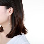 【Angel & Me】銀蝴蝶 s925 純銀 流線 耳鍊 耳環 耳夾 情人節, , large