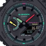 CASIO 卡西歐 G-SHOCK 虛擬世界 霓虹科幻藍芽太陽能雙顯手錶 GA-B2100MF-1A, , large