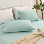 【FOCA】Lake light green | Professional nursing grade 100% ultra waterproof mattress protector - Double extra large, , large