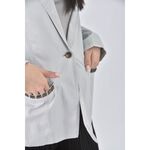 (S) gozo質感棉質純棉灰色外套二手衣, , large