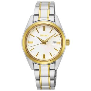 SEIKO 精工 CS日系時尚珍珠貝女錶(SUR636P1)-28mm