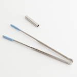 LINOX316不鏽鋼矽膠食物夾-21cm-藍色-6支, , large