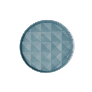 re-ing Bamboo Fiber Plates-3Piece Round plates-Teal