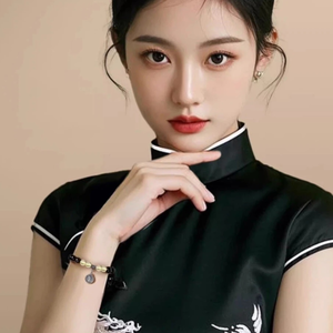 【A&R】招財轉運 黑曜石+黃水晶五路財神手鍊 附精美禮盒 女款 6MM