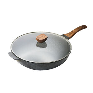 ShimizuLightstoneFryWok35CM