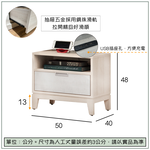 【唯熙傢俱】奧里橡木白床頭櫃, , large