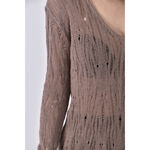 (M) 連帽棕色長袖上衣二手衣, , large