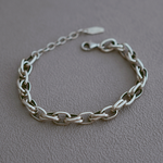 Stylish Sterling Silver Bracelet, , large
