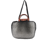 LONGCHAMP LE PLIAGE FILET 二用漁網包/黑色, , large